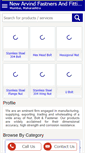 Mobile Screenshot of newarvindfastners.com